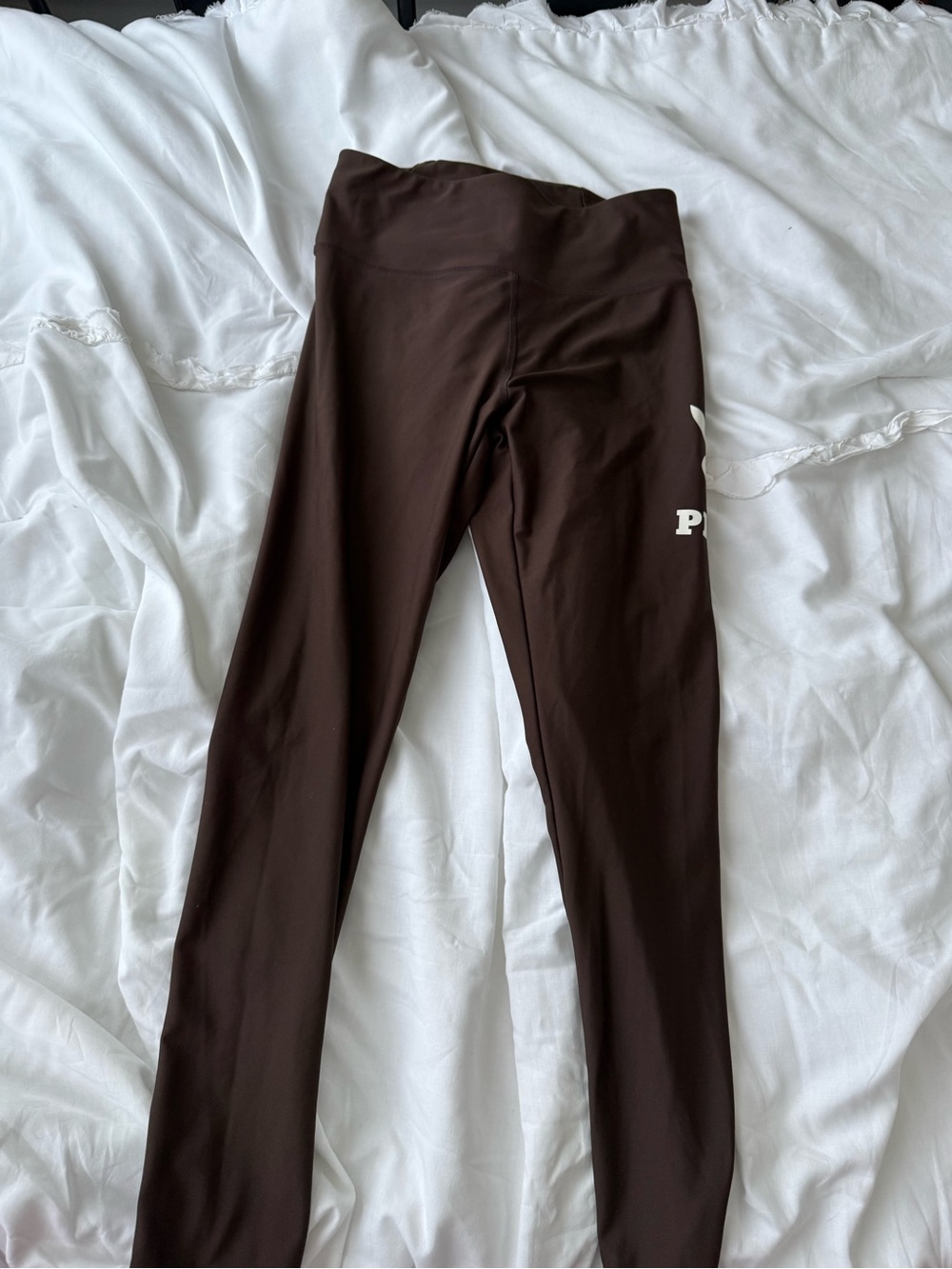 Playboy Brown yoga pants - Comfortable High-Waist Bottoms